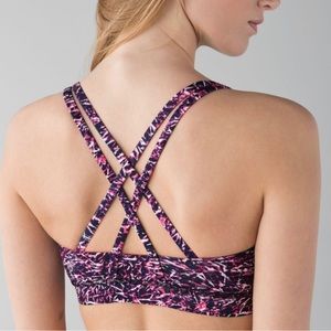 Lululemon Energy Mini Ripple Boom Juice Multi Sports Bra size 8